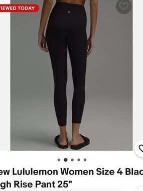 lululemon athletica Black High-Rise Leggings